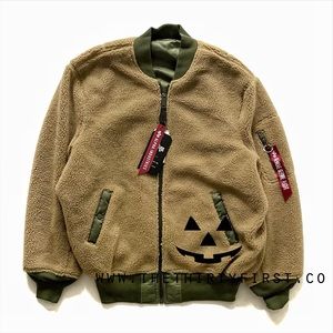 NWT Alpha Industries Fleece Flight Jacket